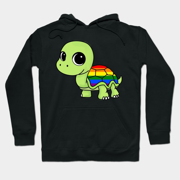 Rainbow Turtle Hoodie by Wenby-Weaselbee